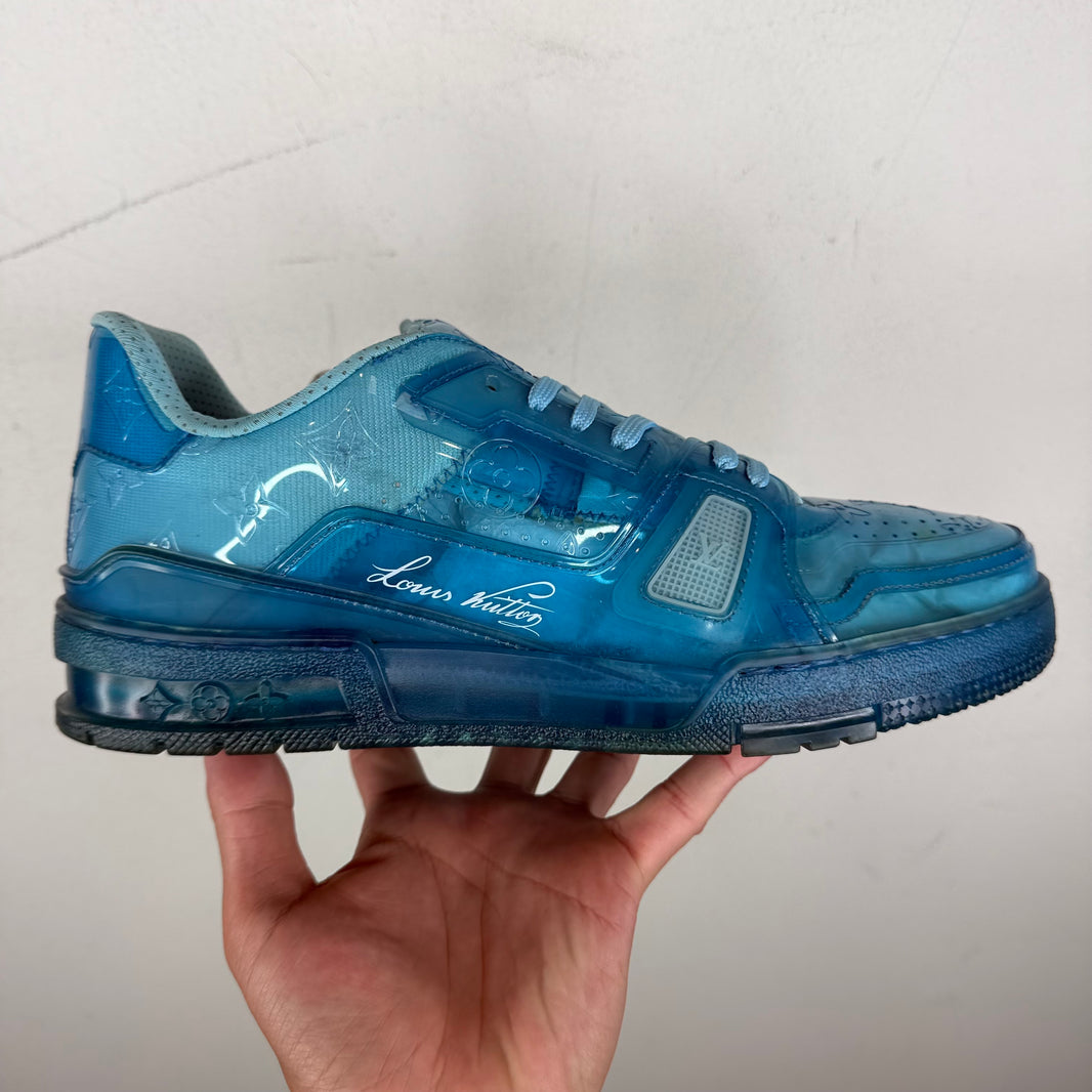 Louis Vuitton Blue Transparent Trainer Low Sneakers