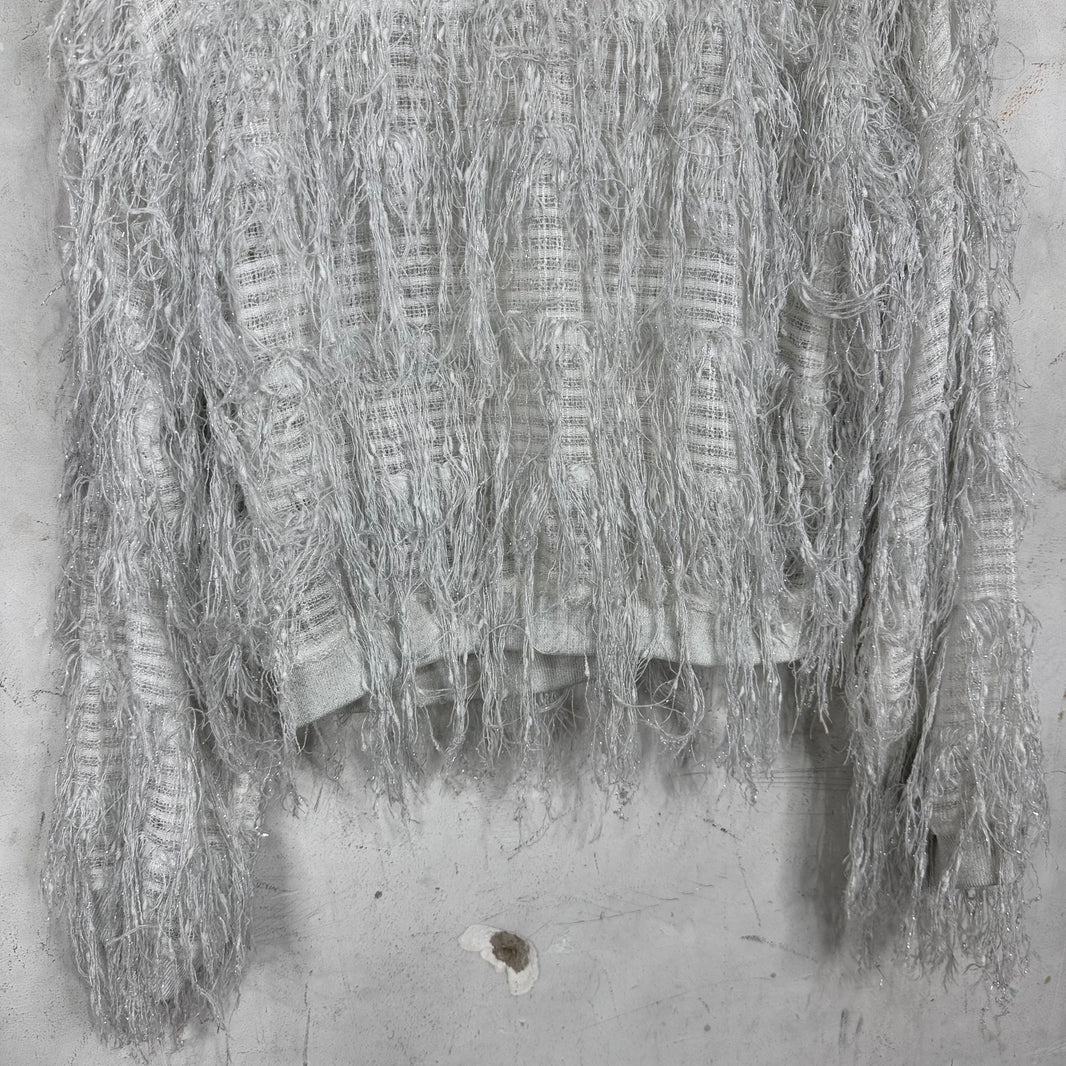 Chanel 18' Tweed Fringed Sweater