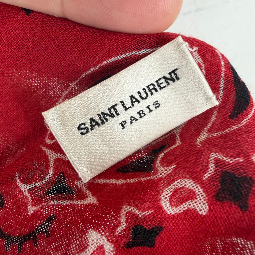 Saint Laurent Red Bandana