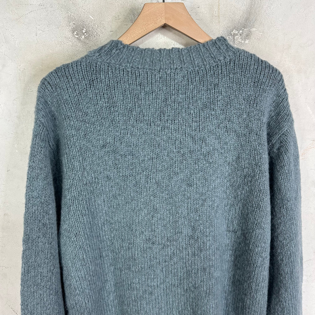 Dries Van Noten Blue Wool Sweater