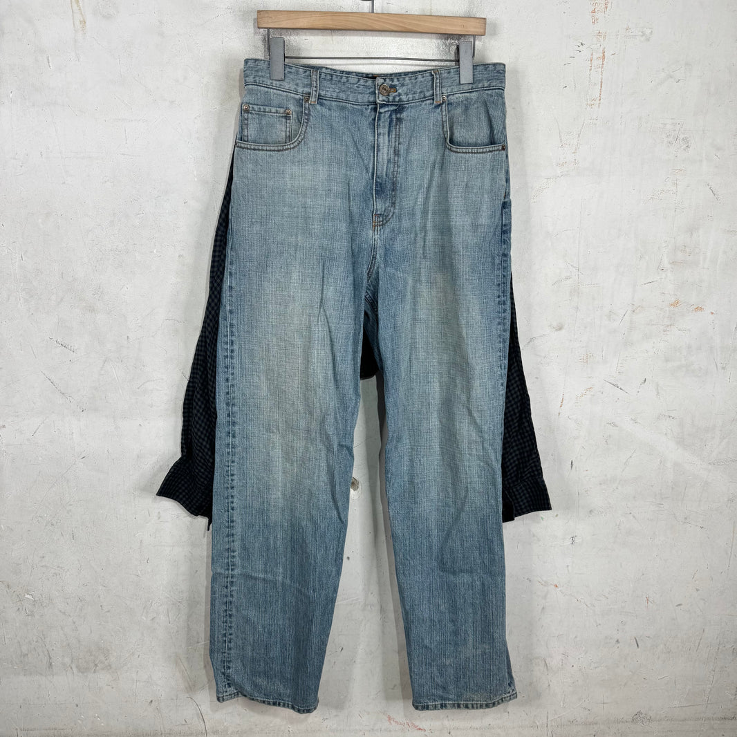 Balenciaga Flannel Attachment Jeans