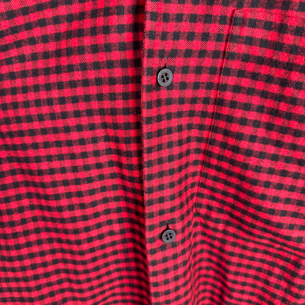 Balenciaga Red Plaid Flannel