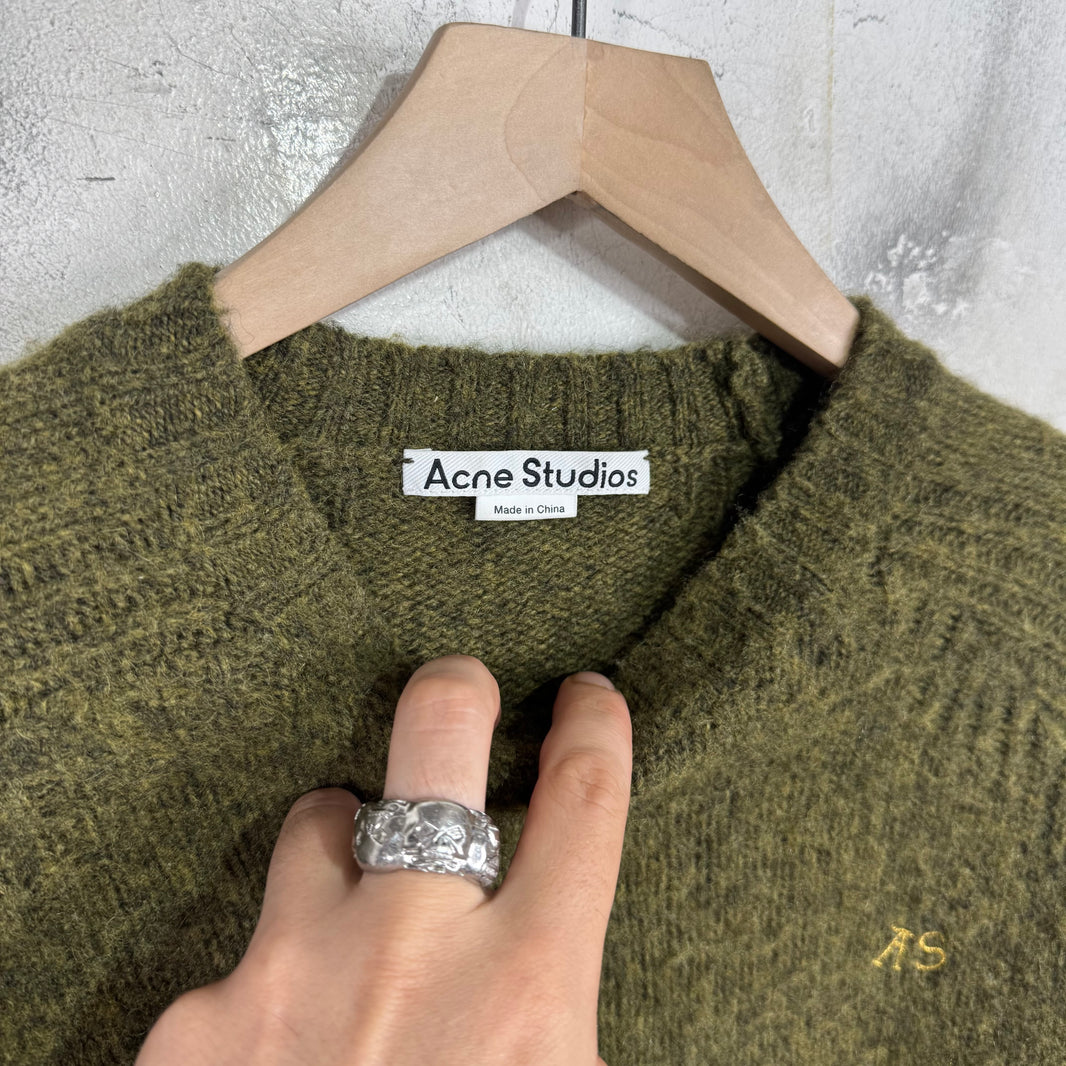 Acne Studios Wool Gold Logo Sweater