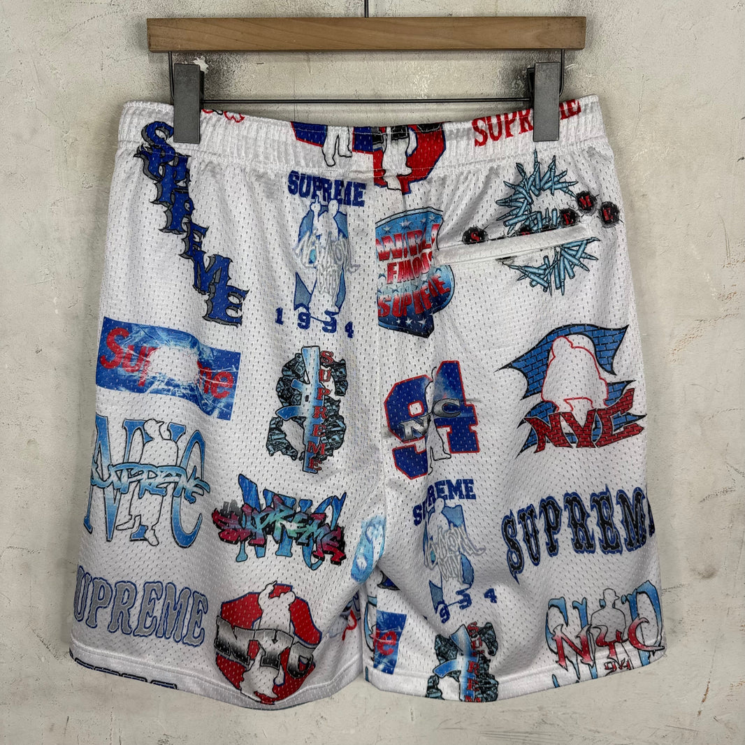 Supreme Multi Logo Basketball Shorts