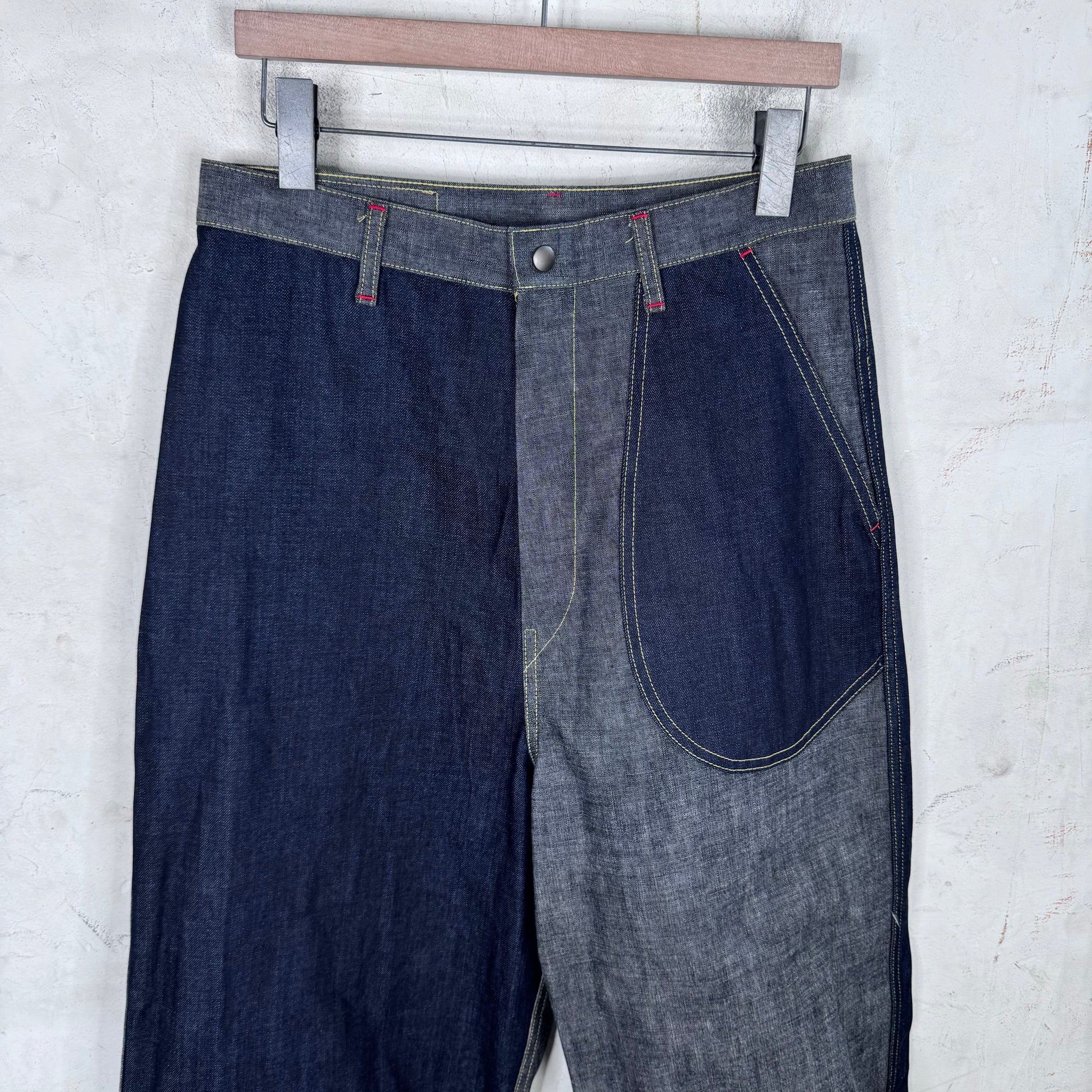 Kapital Inside Out Paneled Baggy Jeans