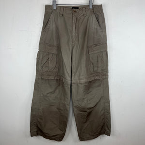 Balenciaga Brown Convertible Cargo Pants