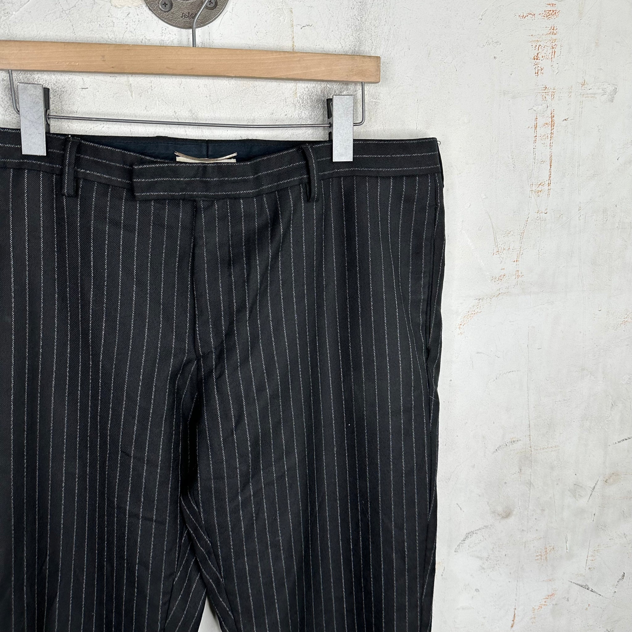 Saint Laurent Grey Pinstripe Trouser