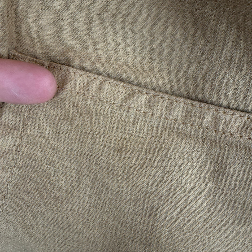 Final Home Tan Double Waist Button Pants
