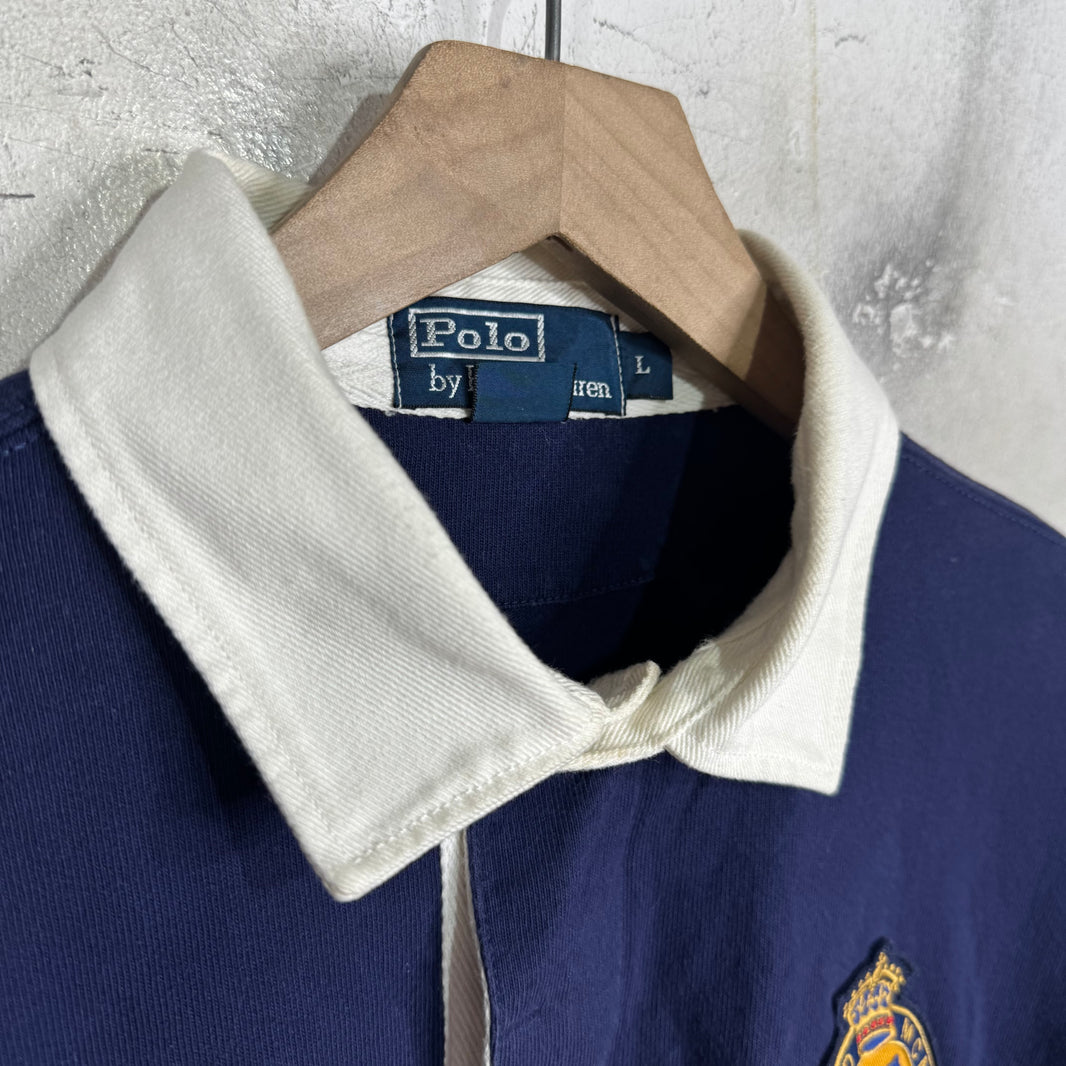 Ralph Lauren Navy/White Script Crest Polo