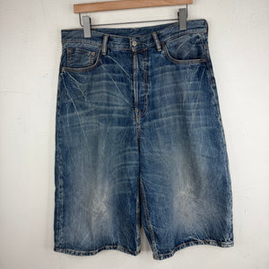 Acne Studios Whiskered Long Jean Shorts