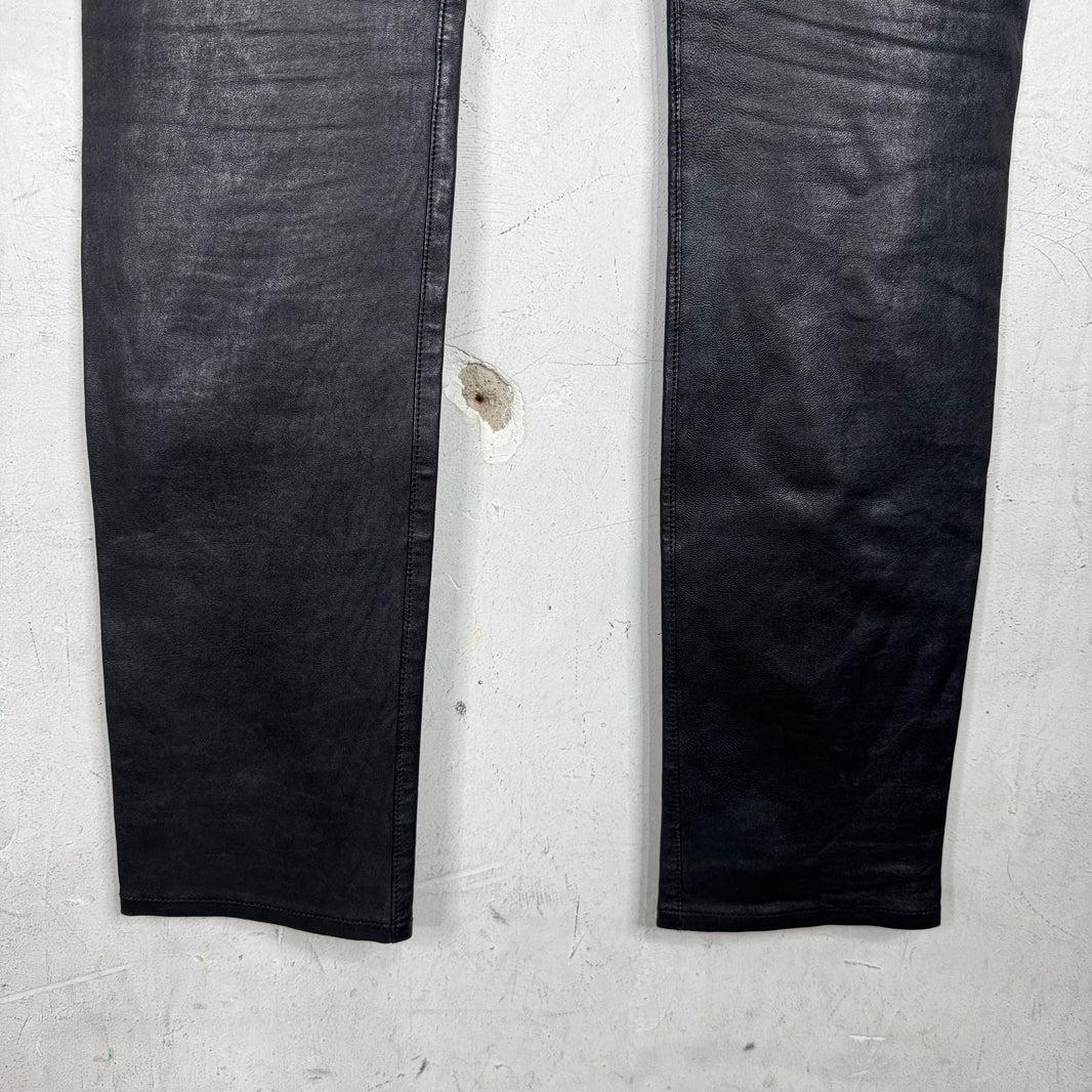 Saint Laurent Lambskin Leather Skinny Pants