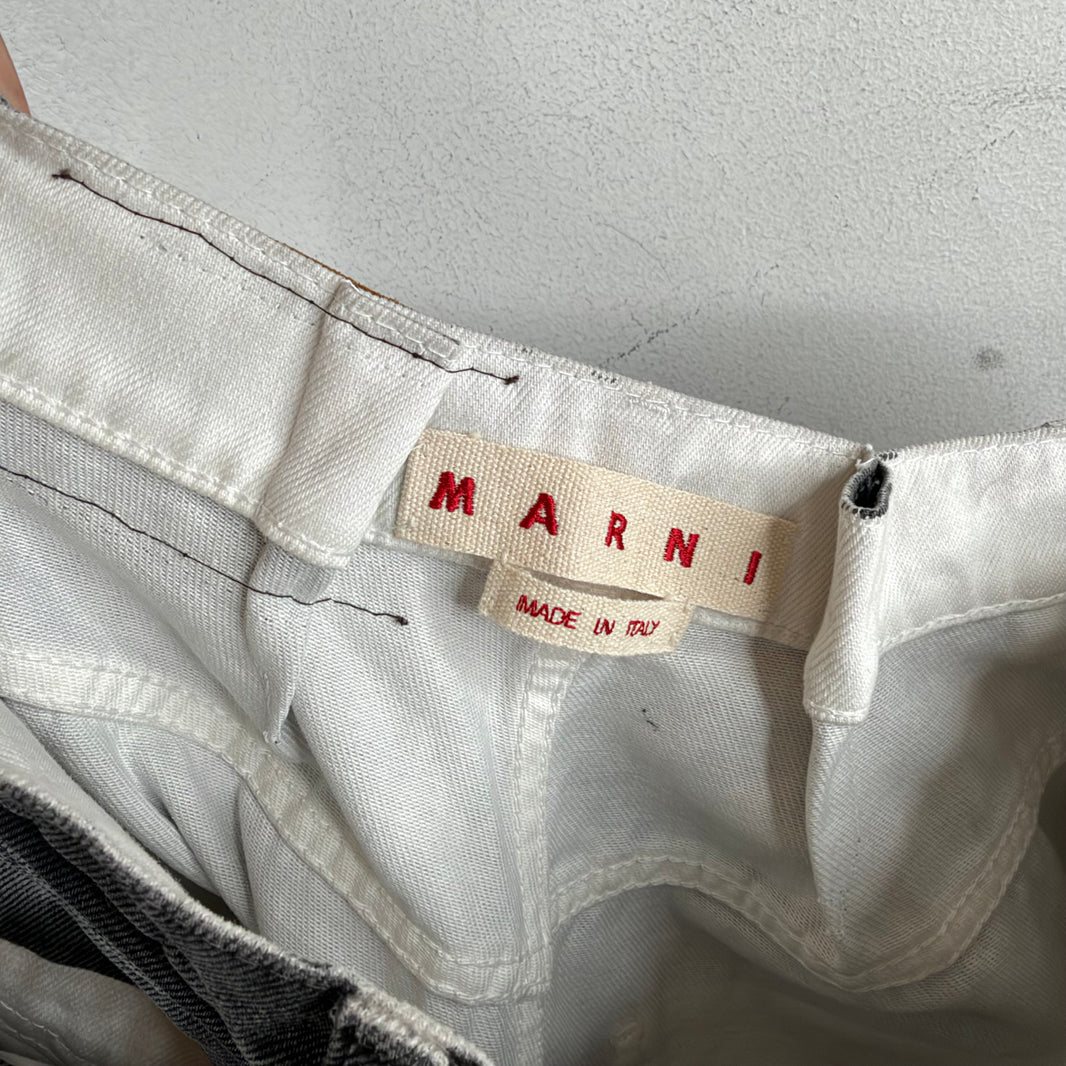 Marni Baggy Distressed Bottoms Jeans