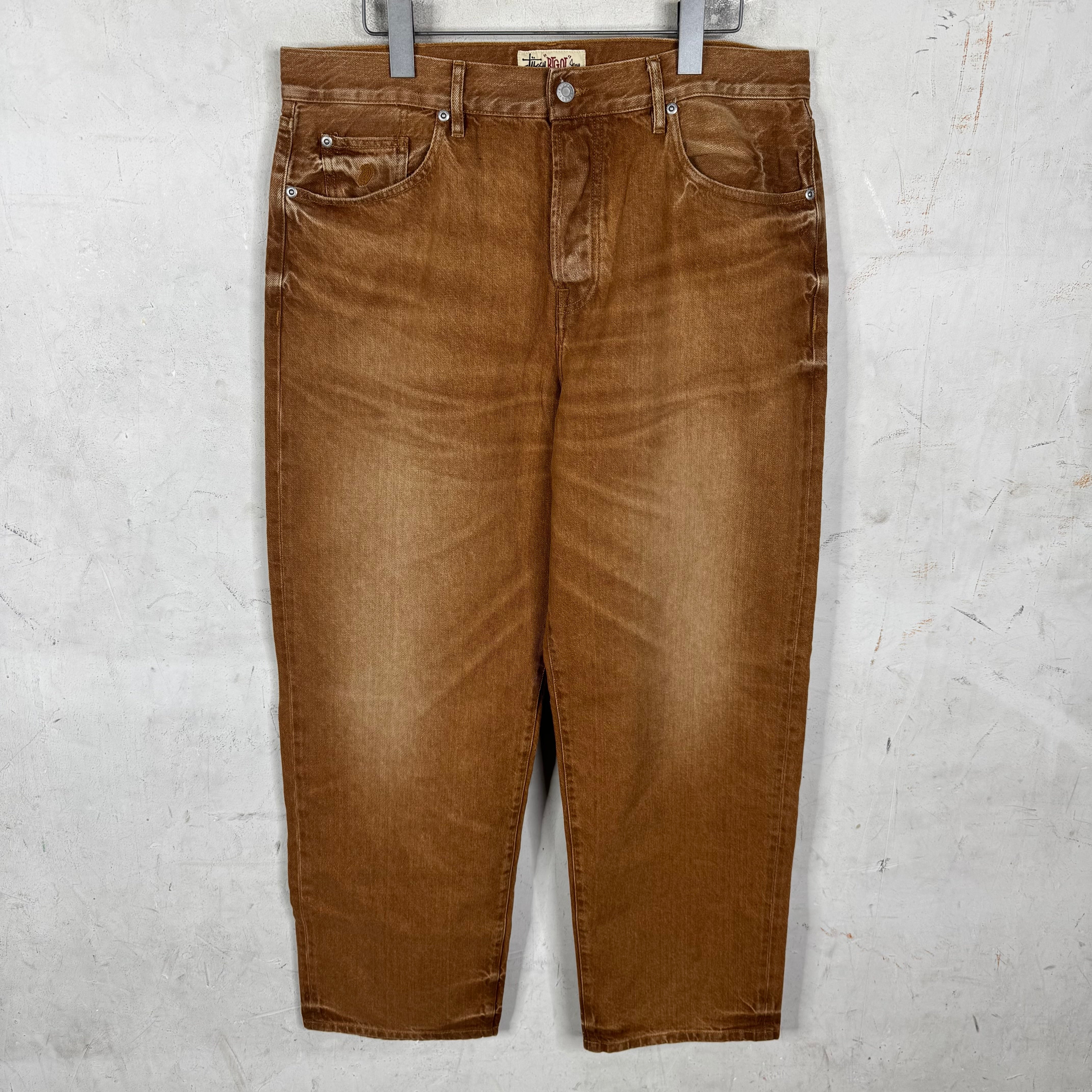 Stussy BigOl Brown Washed Jeans – www.Lukes.store