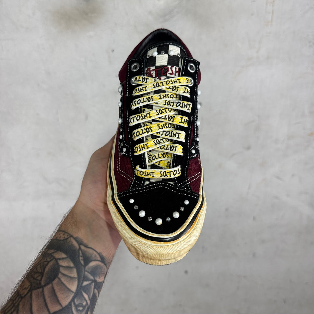 Vans x Satoshi Burgundy Pearlized Old Skools