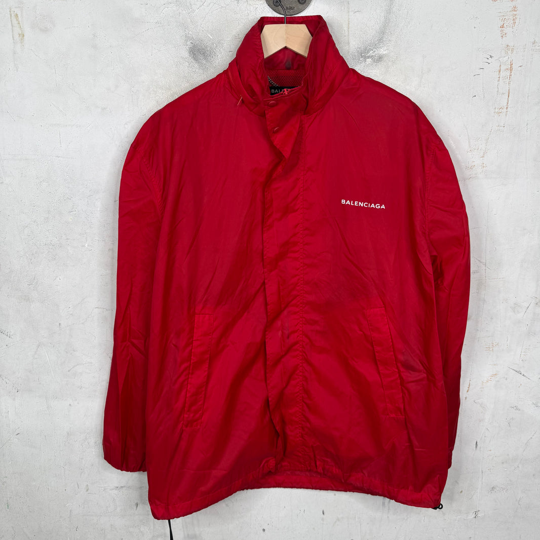 Balenciaga Smoked Logo Windbreaker Jacket
