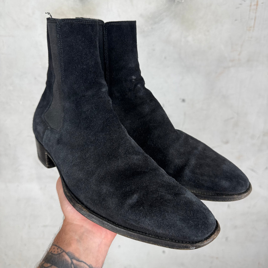 Saint Laurent Suede Chelsea Boots