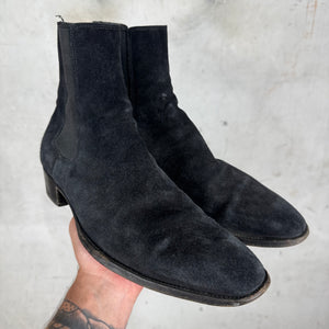 Saint Laurent Suede Chelsea Boots