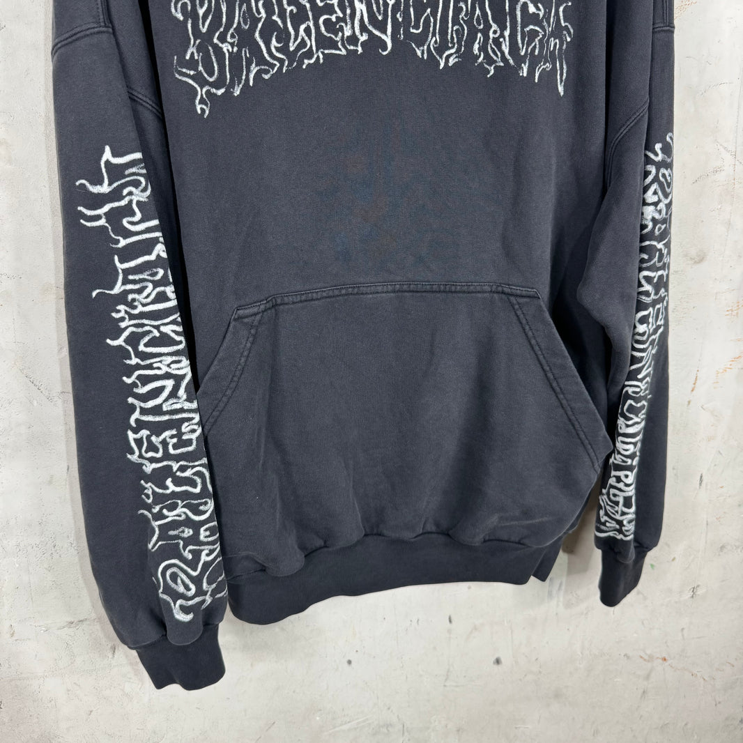 Balenciaga Metal Logo Hoodie