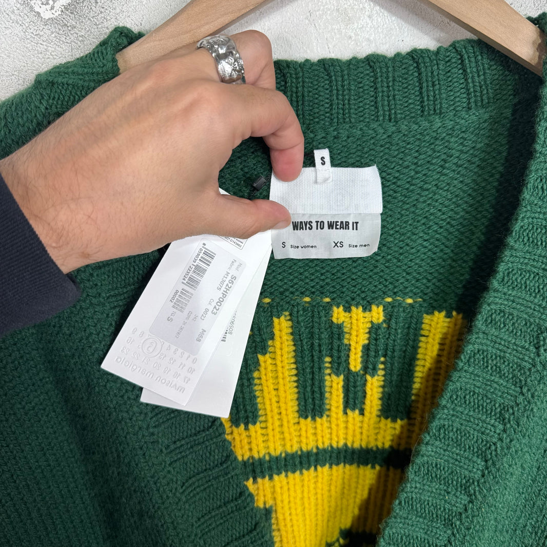 MM6 Lost Pet Heavy Cardigan