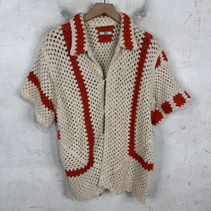 Bode Sun Spot Crochet Shirt