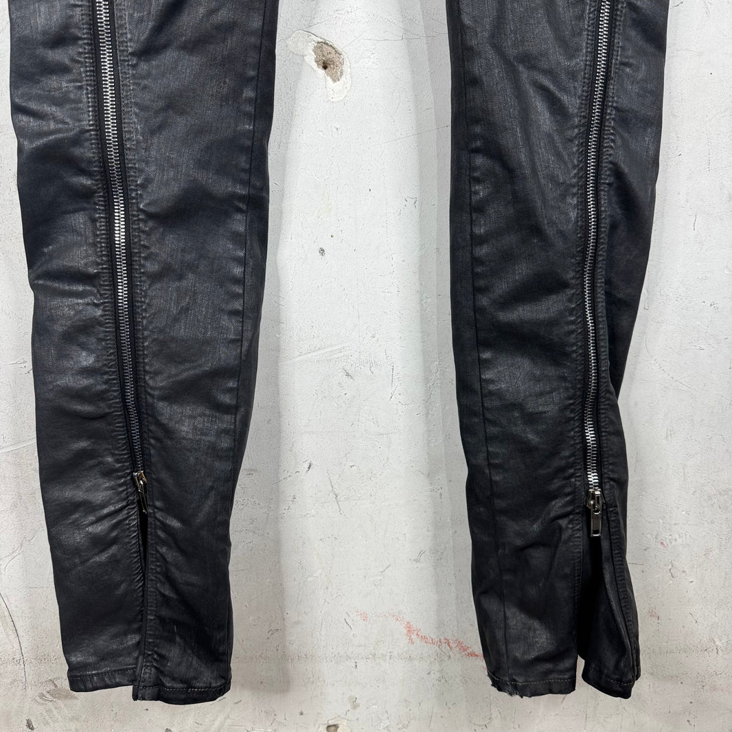 DRKSHDW Waxed Banana Bolan Jeans