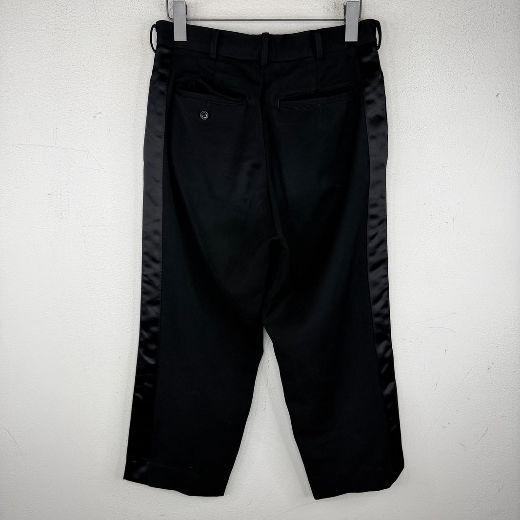 CDG BLACK Velour Striped Trousers