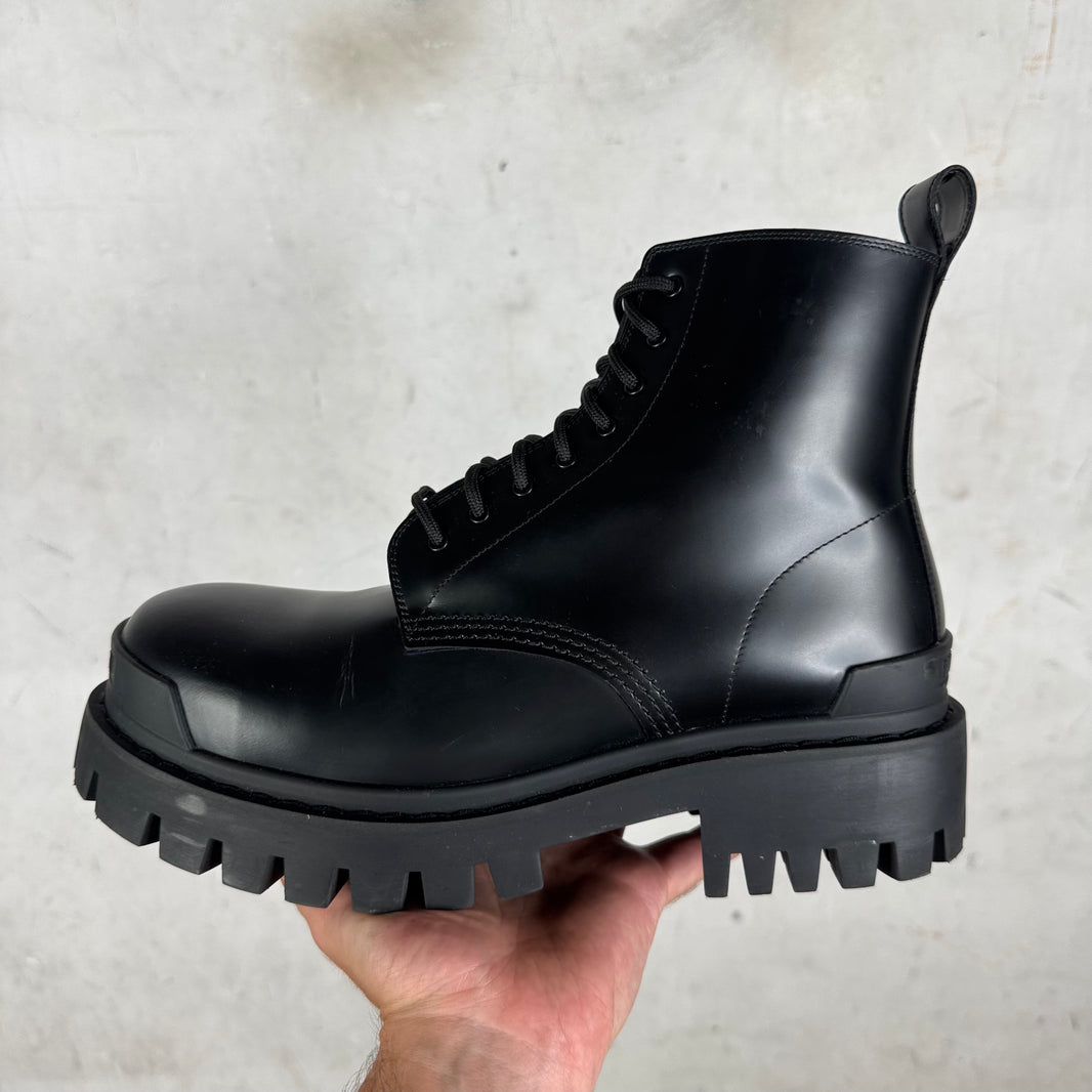 Balenciaga Leather Strike Boots