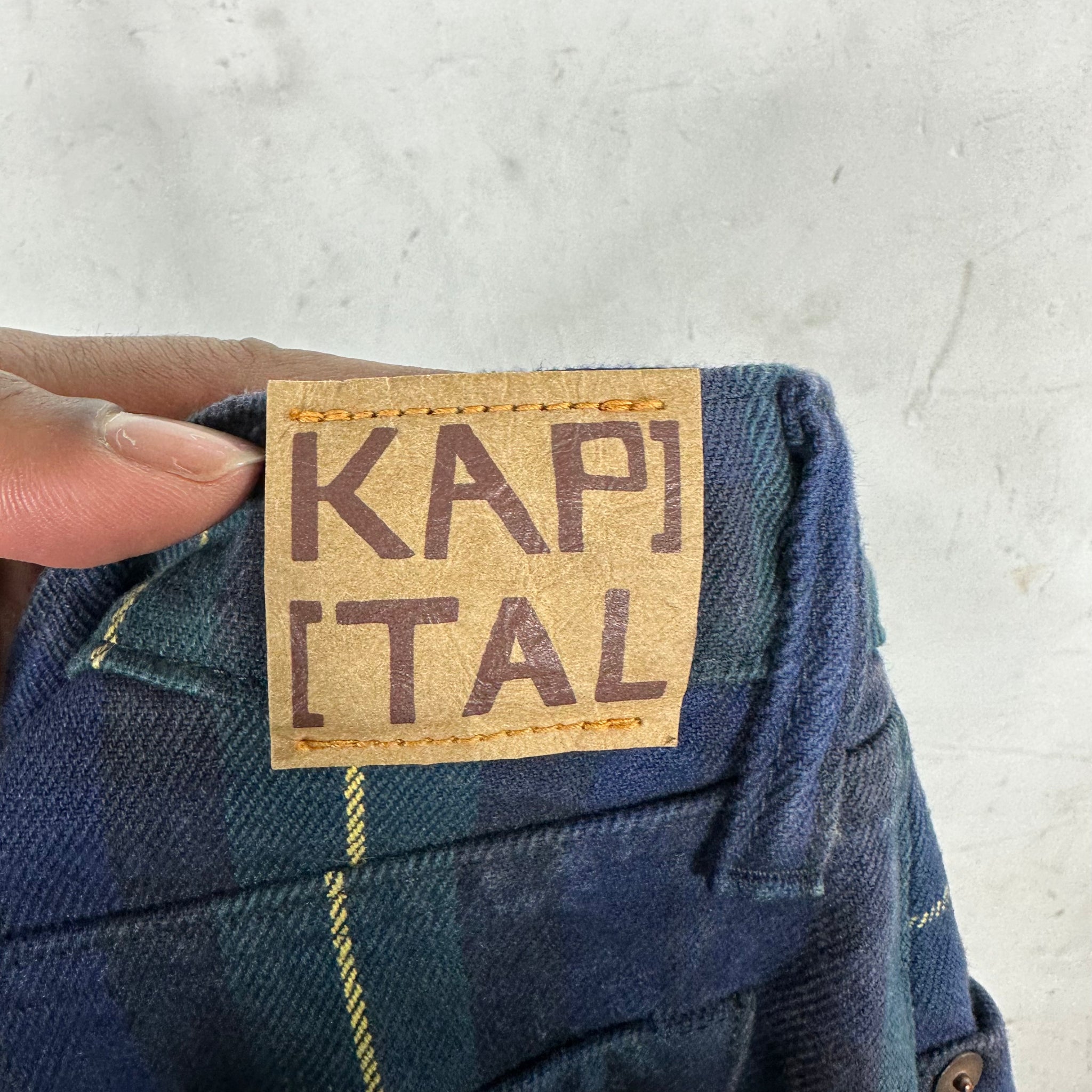 Kapital Plaid Jeweled Trousers