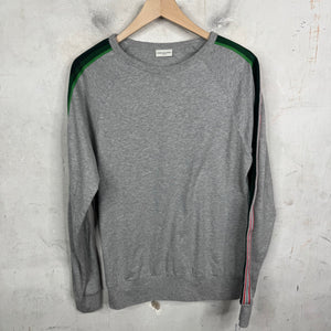 Dries Van Noten Gray Striped Sleeved L/S Shirt