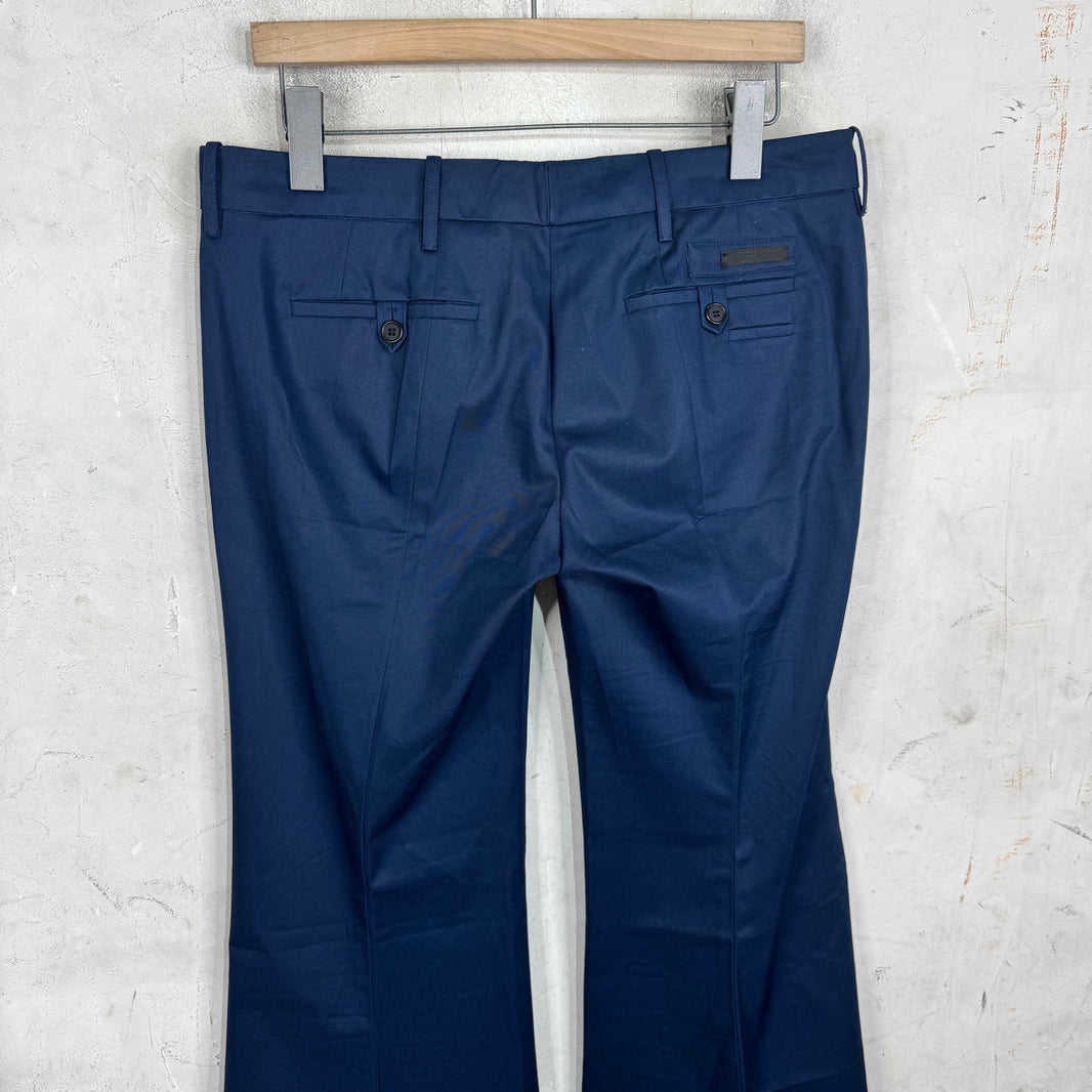 Prada Navy Flared Trousers