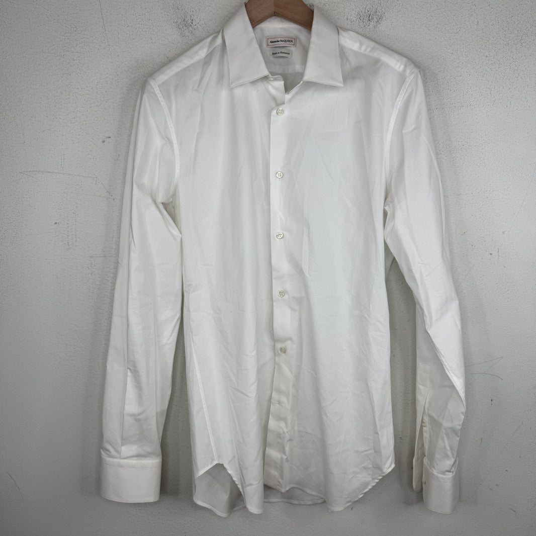 Alexander Mcqueen White Button Up LS Dress Shirt