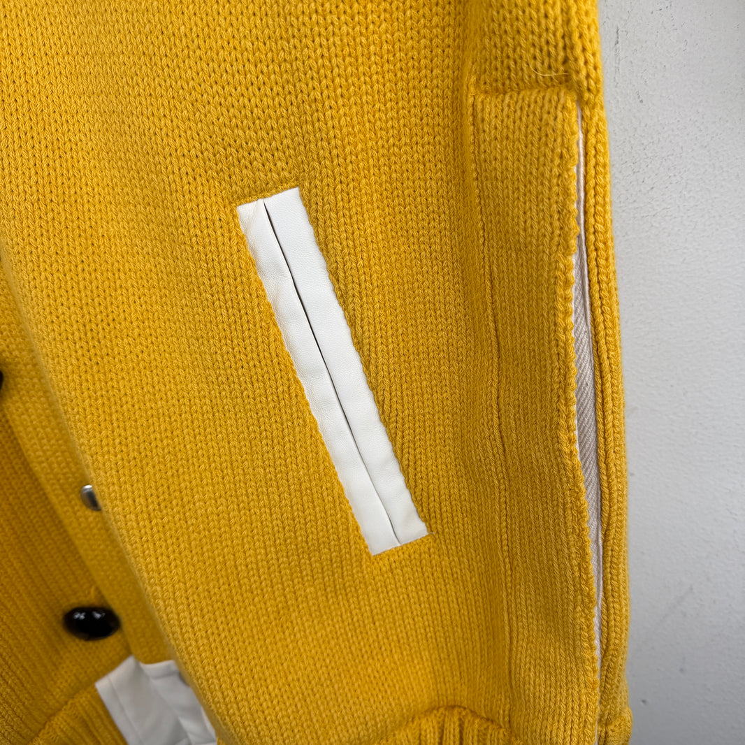Sacai Eric Haze Two Tone Knitted Varsity Jacket