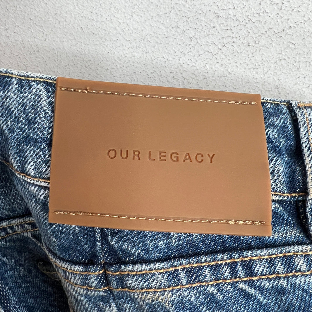 Our Legacy Treble Cut Wide Leg Denim Jeans