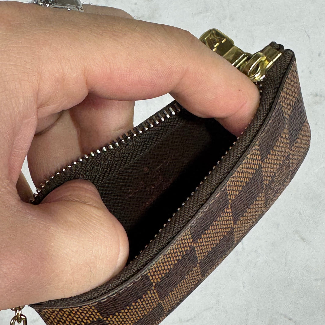 Louis Vuitton Damier Brown Keychain Coin Wallet