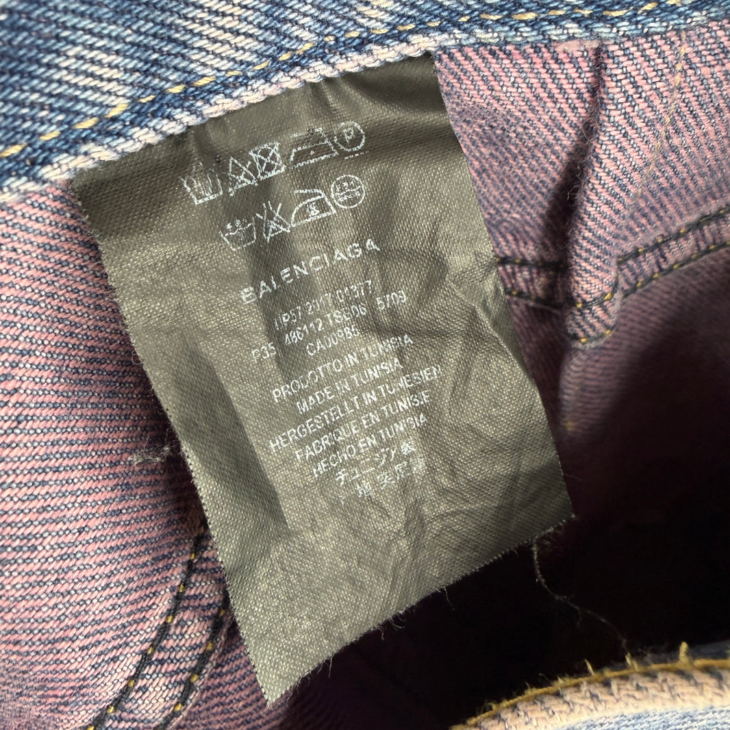 Balenciaga Tinted Blue 5 Pocket Jeans