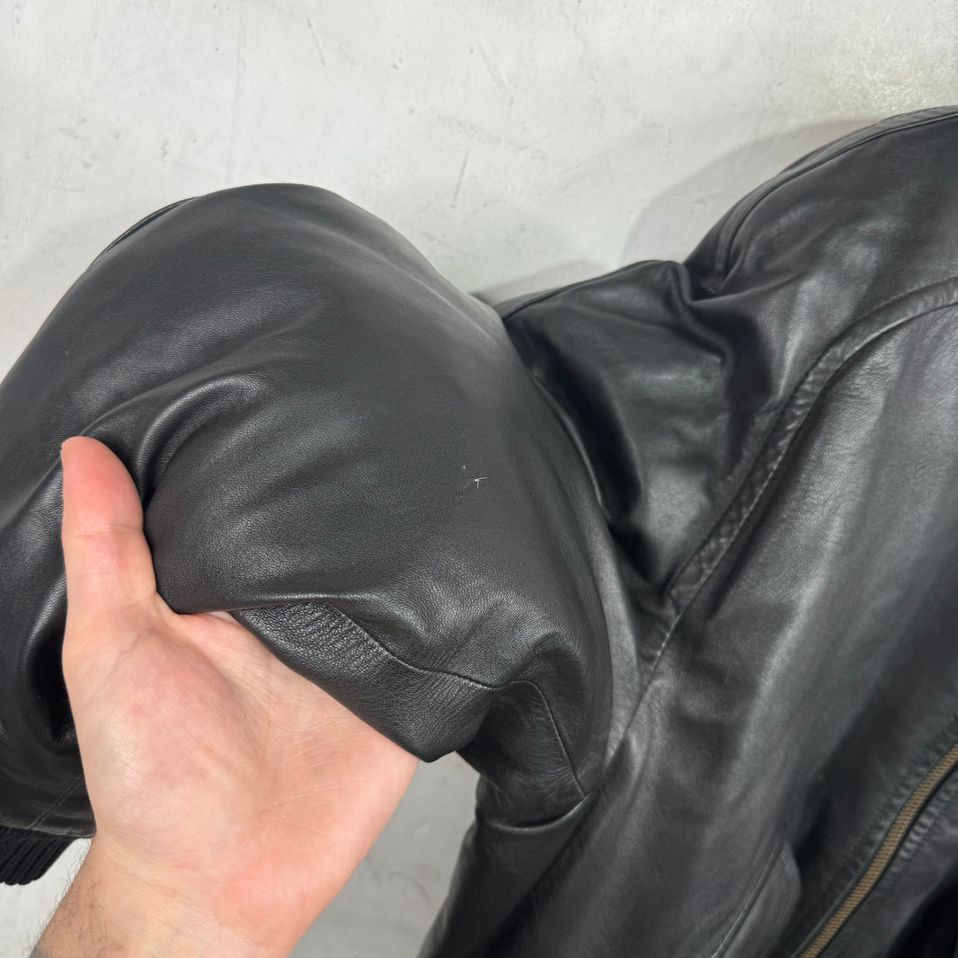 Gucci Tom Ford Leather Bomber Jacket