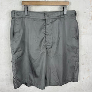 Prada Renylon Plaqued Grey Shorts
