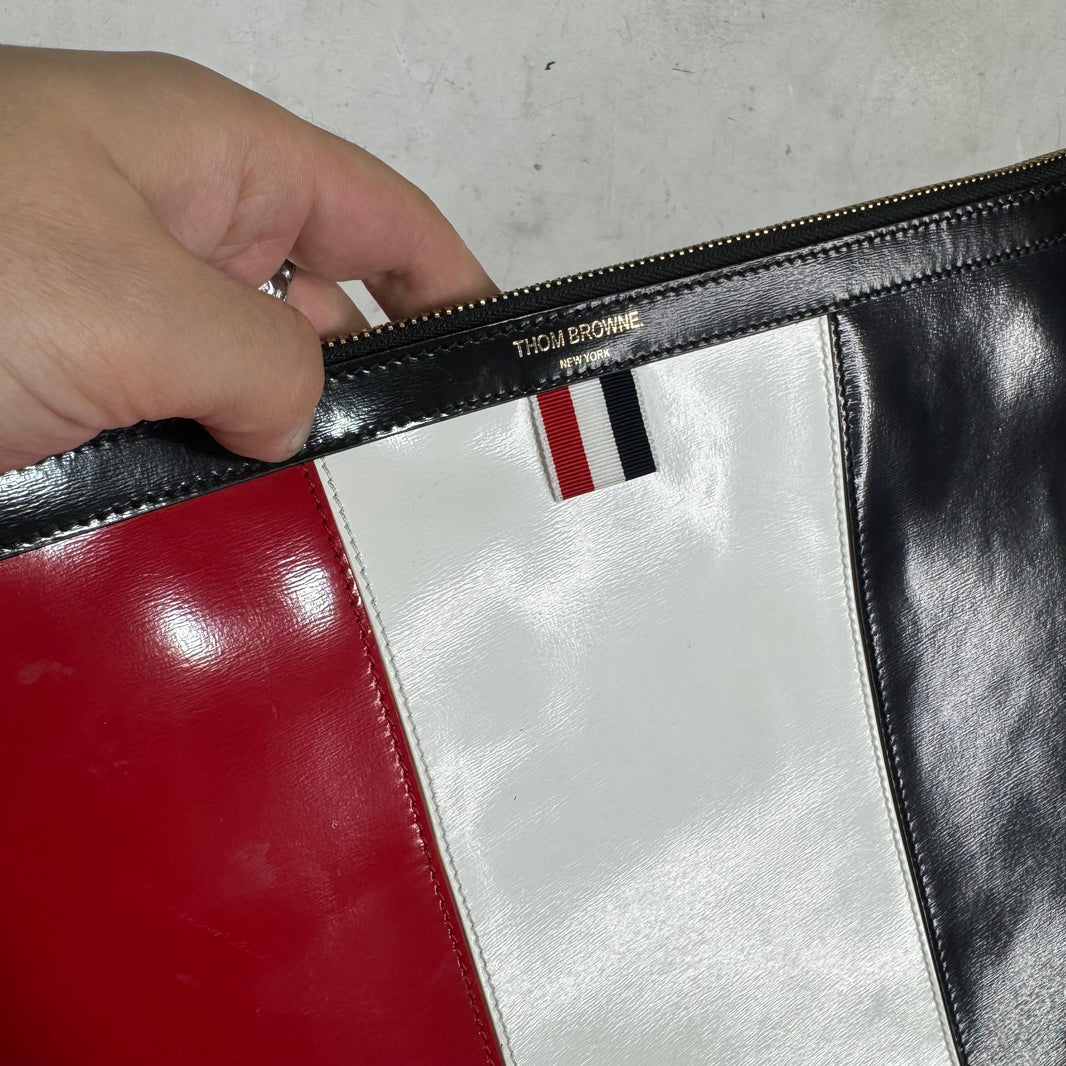 Thom Browne Striped Pouch