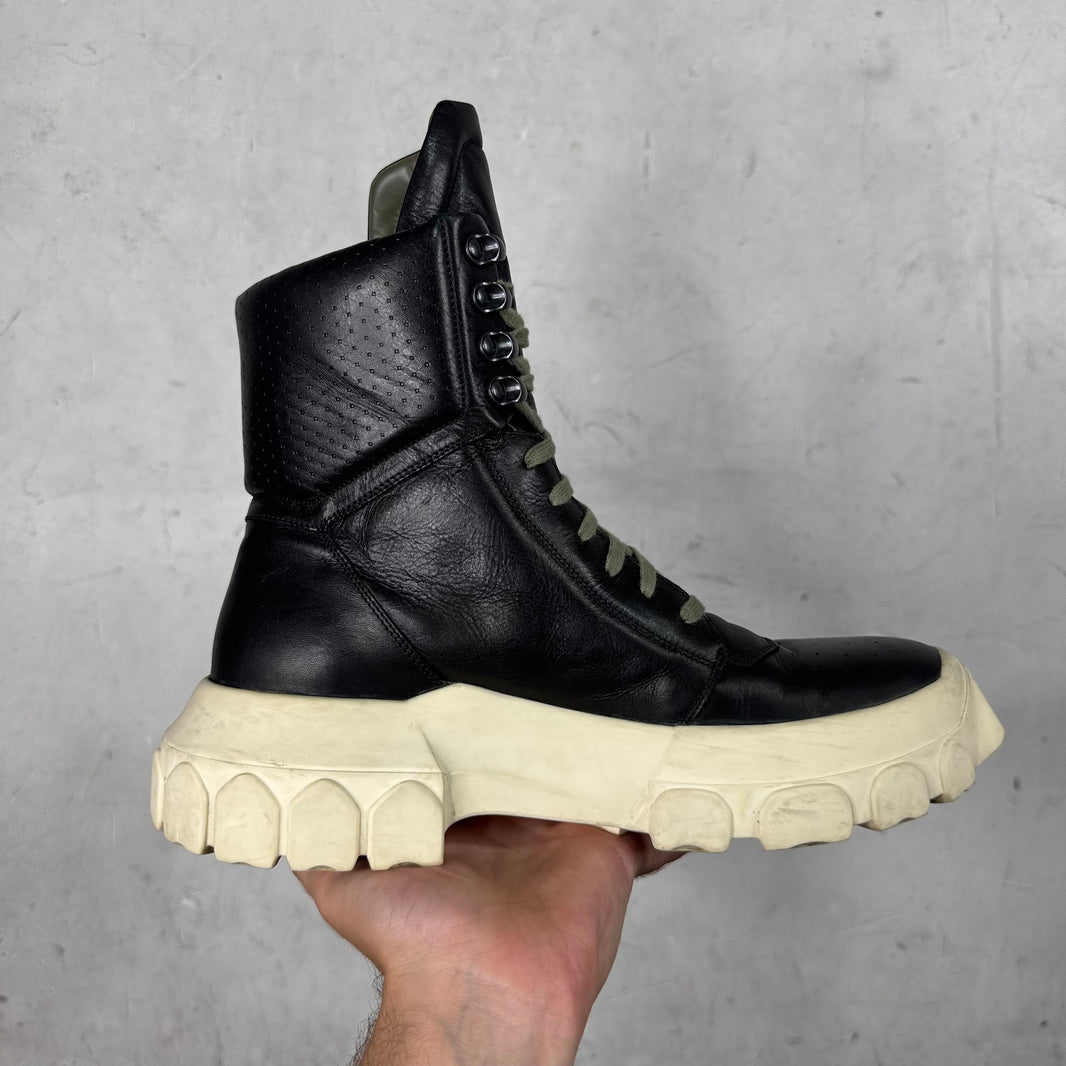 Rick Owens Lace Up Tractor Boots