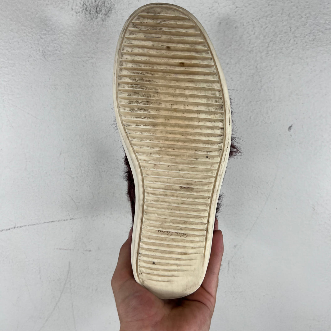 Rick Owens Amethyst Ponyhair Ramone Low Sneakers