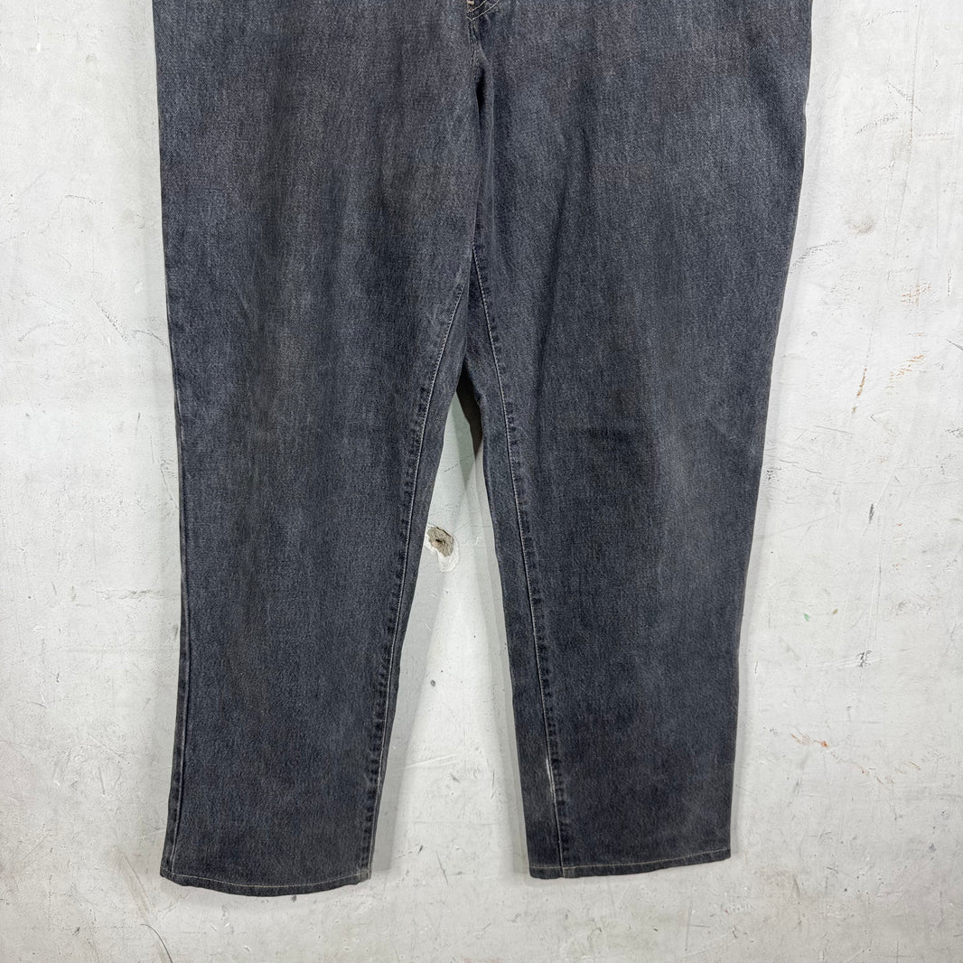 RRL Charcoal Loose Straight Jeans