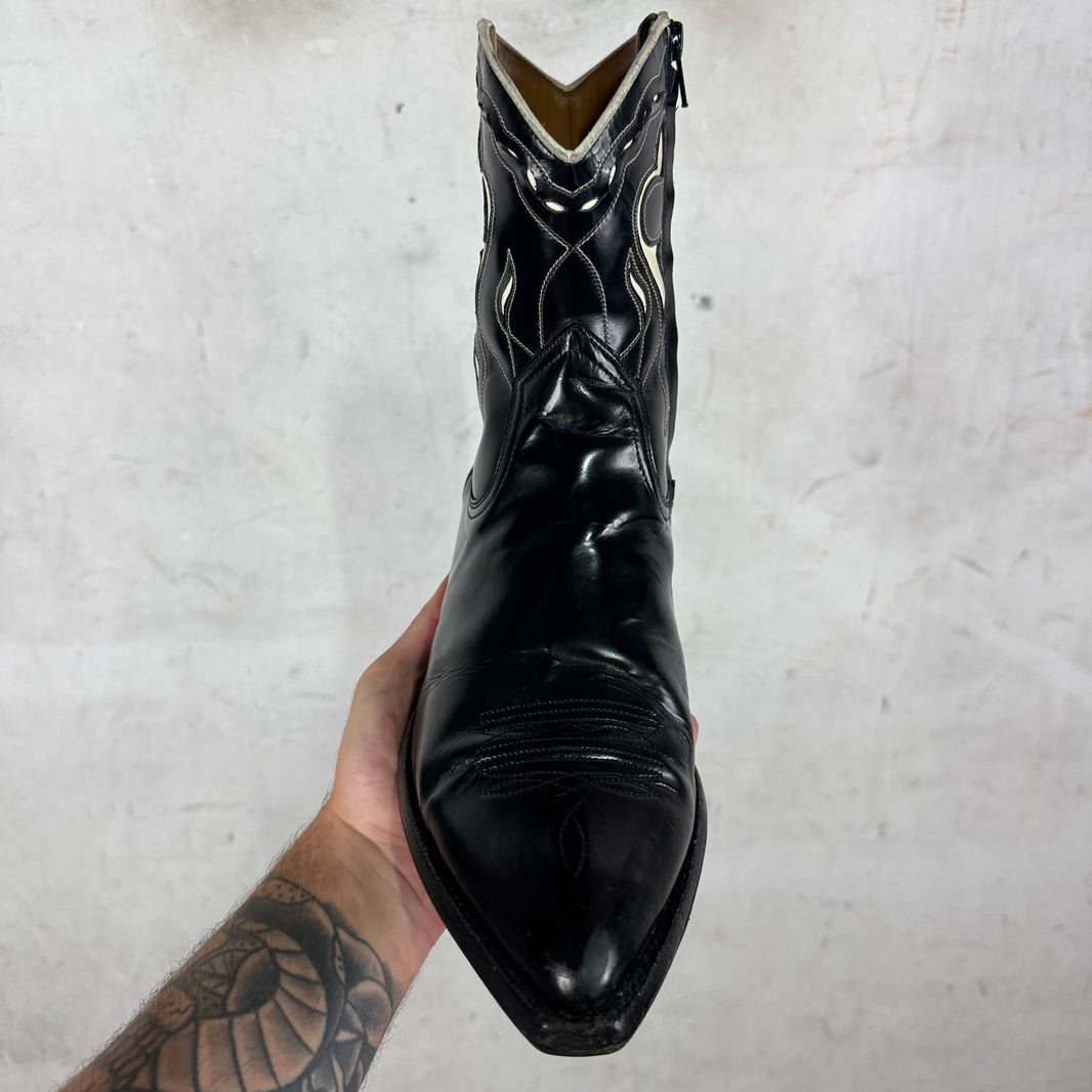 Saint Laurent Leather Western Boots