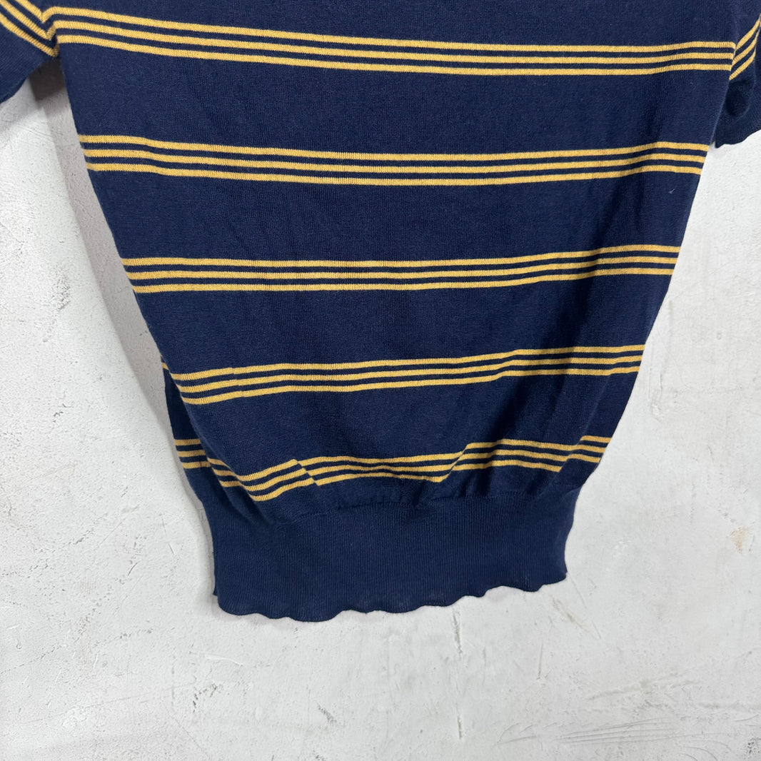 Miu Miu Striped Knitted Polo