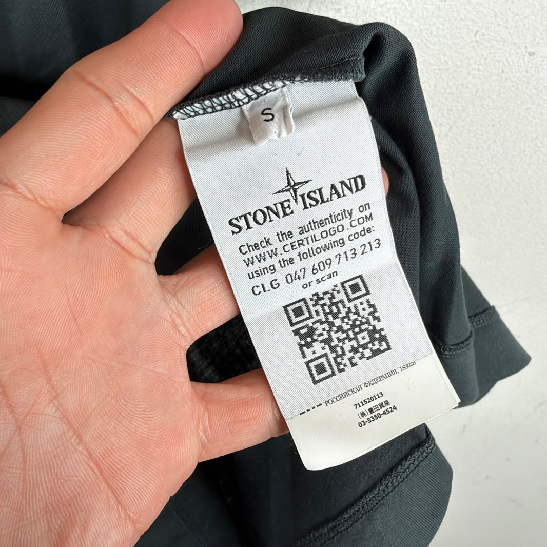 Stone Island Gray Pocket Logo T-Shirt