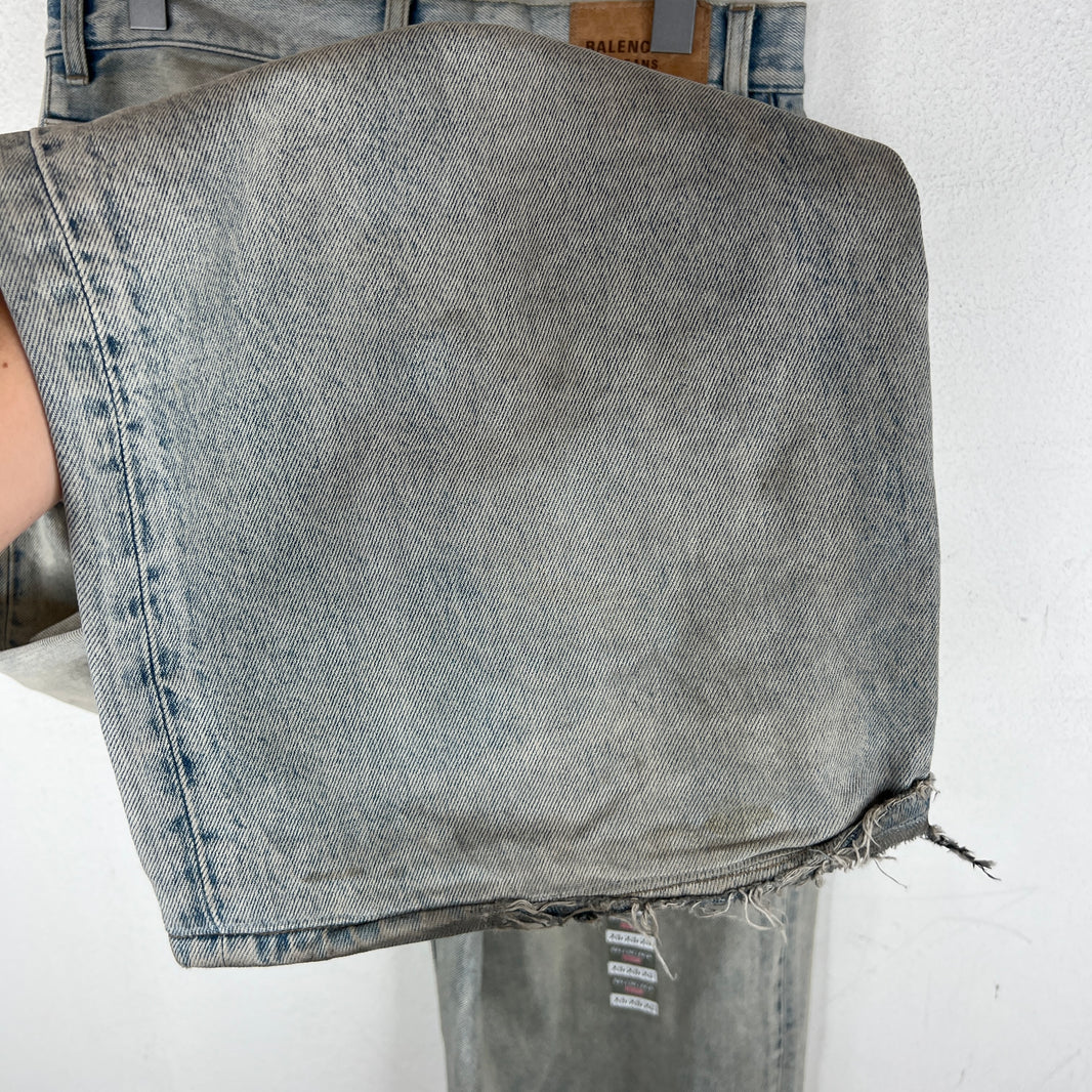Balenciaga Size Sticker Baggy Denim Jeans