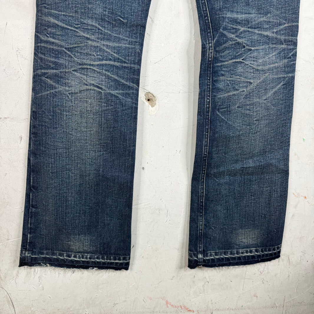 Margiela MM6 Distressed Bootcut Jeans