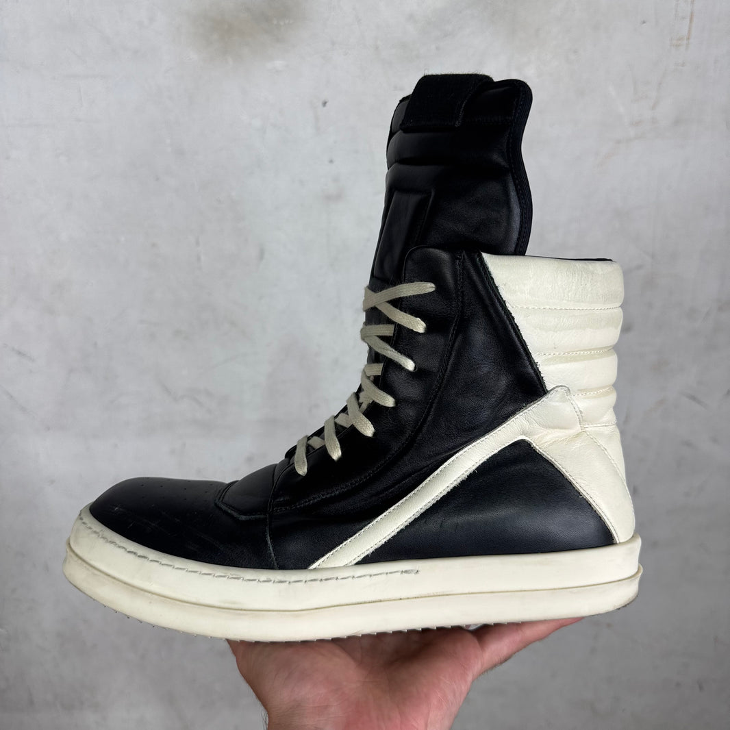 Rick Owens Black/White Geobaskets