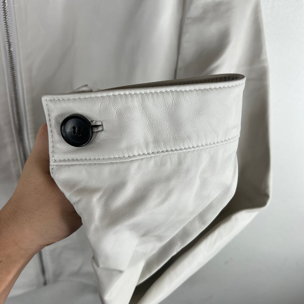 Prada White Nappa Lambskin Jacket