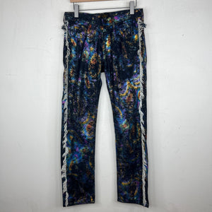 Vivienne Westwood Lee Cracked Painted Denim Jeans