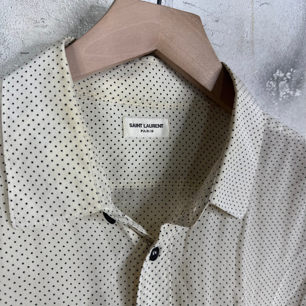 Saint Laurent Small Polka Dot LS Shirt